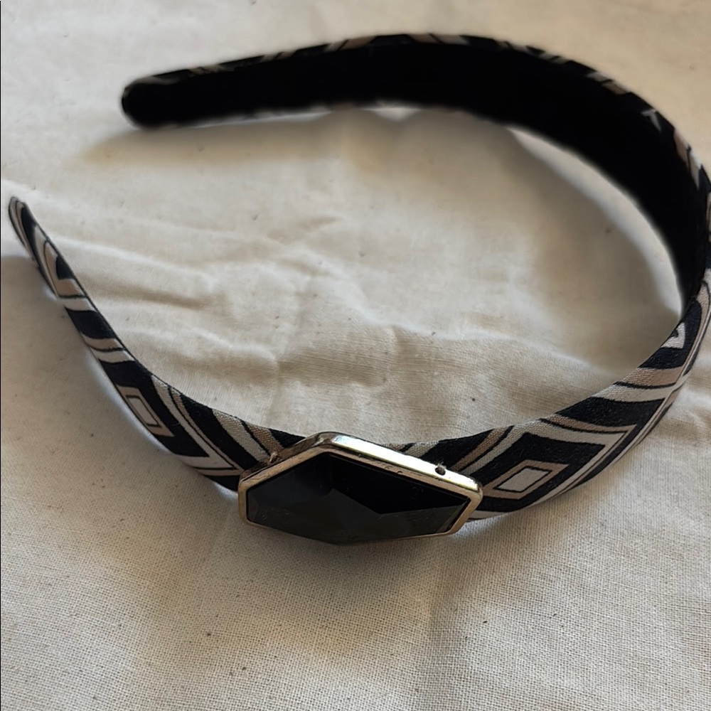 Geometric Black and White Headband